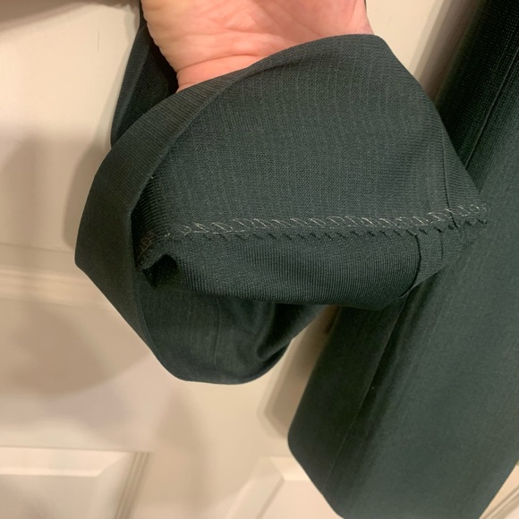 Vintage JCPenney Emerald Green Men’s Suit. 3190 - Picture 13 of 15